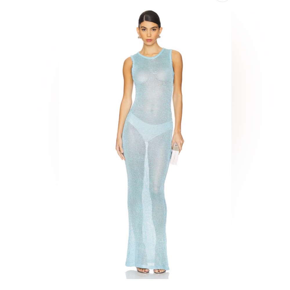 superdown Sheer Blue Swim Coverup